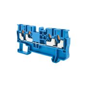 Клемма push-in четырехпроводная, 2.5 мм², синяя