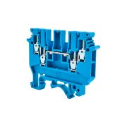 Клемма винтовая четырехпроводная, 2.5 мм², синяя